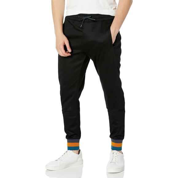 NWT $250 Paul Smith Joggers Lounge Track Pants with Artist Stripe Cuff Size L